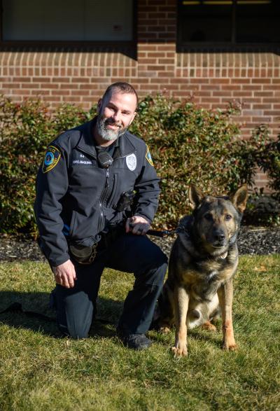 Officer Kevin McGuire and his K-9 Partner “Ace”